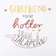 image 4 of Contemporary Text Based Design Girlfriend Birthday Card