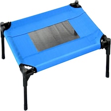 Actiaspet Elevated Dog Bed Oxford Mesh Pet Cot Indoor or Outdoor (Blue, Small)