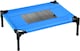 image 1 of Actiaspet Elevated Dog Bed Oxford Mesh Pet Cot Indoor or Outdoor (Blue, Small)
