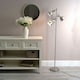 image 1 of ValueLights Albie Chrome 3 Way Adjustable Directional Floor Lamp