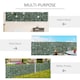 image 5 of Outsunny Artificial Leaf Hedge Privacy Screen Roll Garden Fence Panel 1m x 2.4m