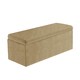 image 4 of 120cm Large Plain Safar Storage Ottoman Box, Beige Naples Upholstered Deep Storage Ottoman End of Bed Bench