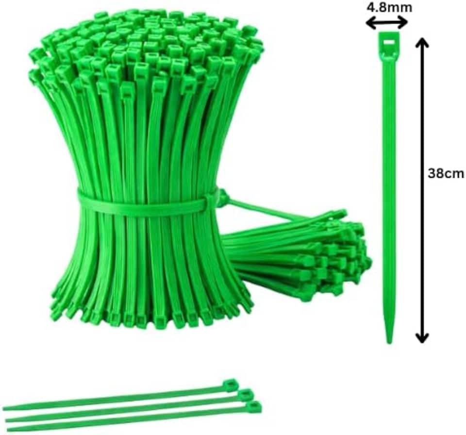 image 1 of Marco Paul 30pc Green Cable Tie Set