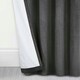 image 3 of Homescapes Thermal Blackout Grey Velvet Curtains - 46 x 72 Inches | Grey | Grey