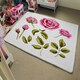 image 4 of Roses & Leaves (Rug) Pink | Large: 140x200cm
