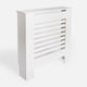 image 7 of OHS MDF Horizontal Slat Grilled Radiator Cover, Small - White White