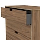 image 6 of Taiwan 4 Drawer Chest of Drawers in Carini Walnut (Ready Assembled) | Brown | Carini Walnut