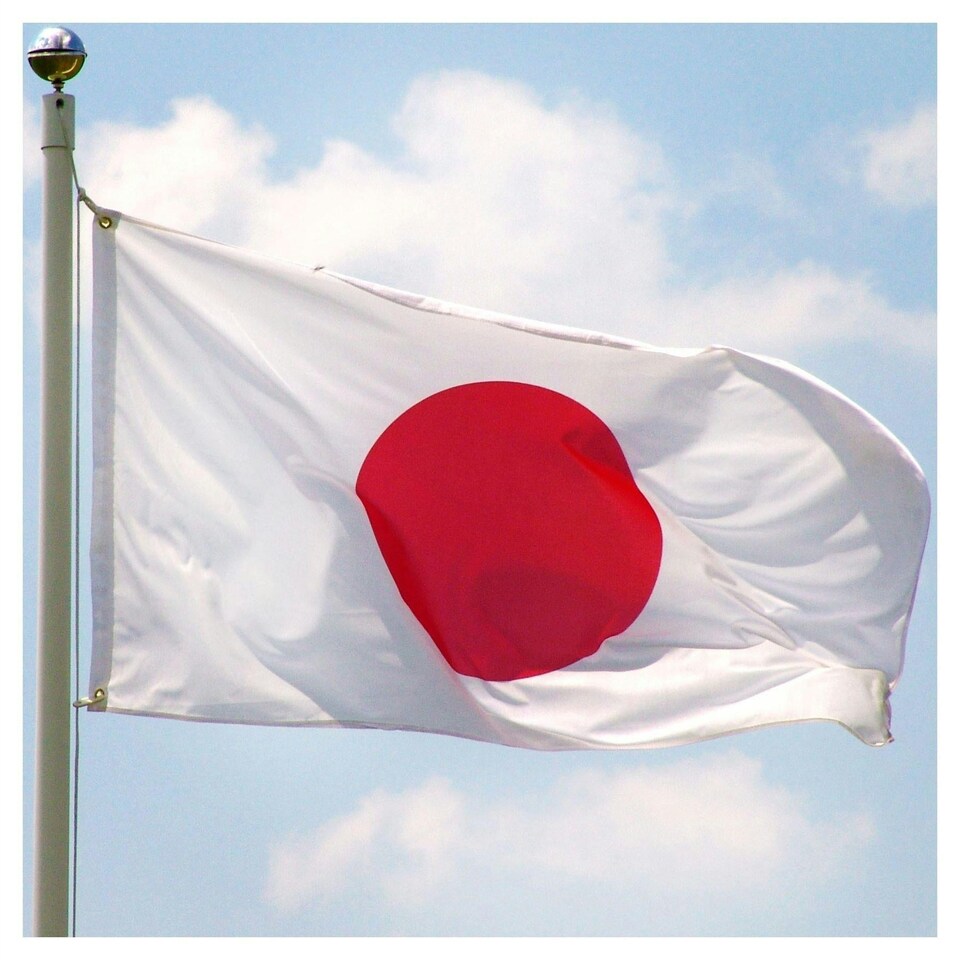image 1 of Japan Flag 5x3ft With Eyelets Multi