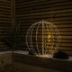 image 4 of 50cm White Metal Folding Christmas Ball with 256 Warm White LEDs