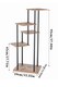image 2 of Living and Home 5-Tier Modern Plant Stand Shelf Plant Display Rack | Brown | 5 Tiers