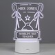 image 2 of Personalised Trophy LED Colour Changing Night Light