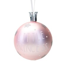 Widdop Hanging Glass Bauble Matt Pink - Little Princess