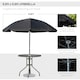image 3 of Outsunny 6PC Garden Dining Set Outdoor Furniture Folding Chairs Table