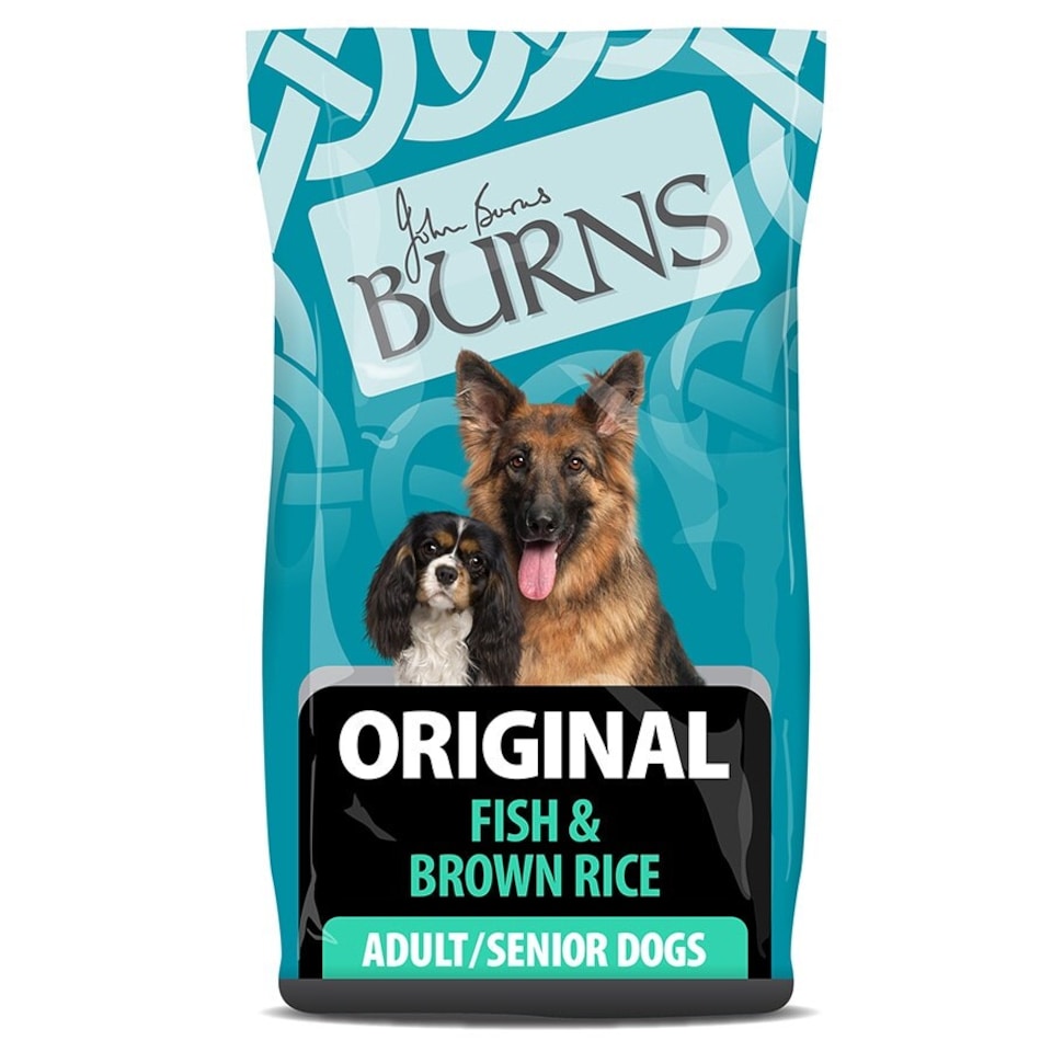 image 1 of Burns Original Fish & Brown Rice Hypoallergenic Low-Fat Adult & Senior Dry Dog Food - 12 kg