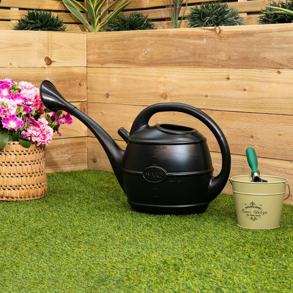 image 1 of 10L Garden Patio Ward Watering Can with Rose in Green