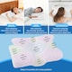 image 4 of Lavio Ergonomic Neck Pillow Memory Foam for Sleep Well Breathable Washable Cover