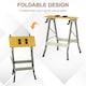 image 3 of DURHAND 4-in-1 Work Bench Adjustable Saw Horse Clamp Table Foldable Grey