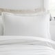 image 2 of Bianca Oxford Lace Trim 200 Thread Count Cotton Duvet Cover Set White White | King