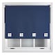 image 1 of FURNISHED Blackout Roller Blinds with Large Square Eyelets Made to Measure Window Shade | Blue | Navy | (W) 240cm x (L) 165cm