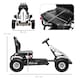 image 7 of HOMCOM Children Pedal Go Kart w/ Adjustable Seat, Inflatable Tyres - White