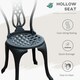 image 5 of Outsunny Garden Bistro Set Outdoor Table Chairs Aluminium Patio Lawn Furniture