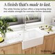 image 4 of 595mm - Single Bowl Fireclay Butler Kitchen Sink - Ledge , Overflow & Waste