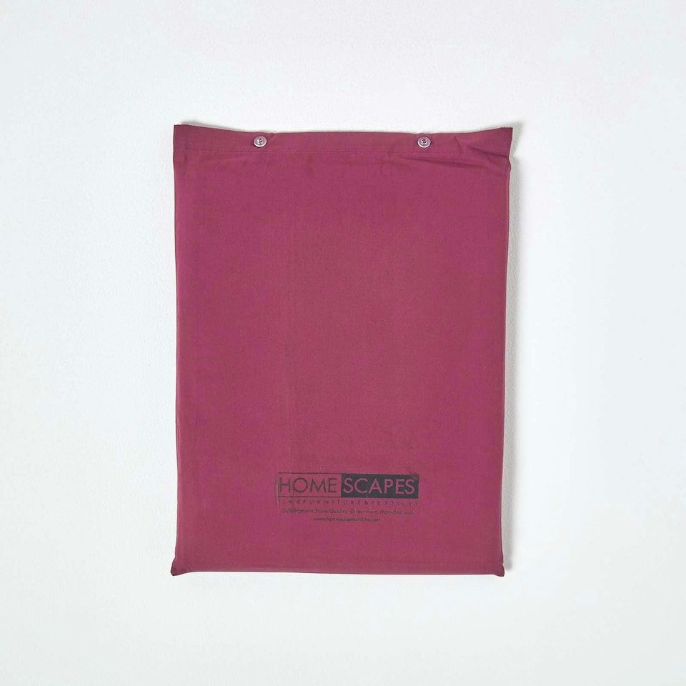 image 1 of Homescapes Plum Egyptian Cotton Flat Sheet 200 TC, Super King | Purple | Super King