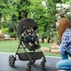 image 2 of HOMCOM 2 in 1 Pushchair Stroller w/ Reversible Seat Single Hand Foldable Black