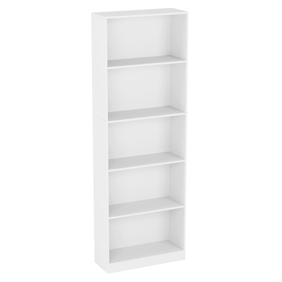 image 1 of Vida Designs Cambridge 5 Tier Extra Large Bookcase Display Storage, White