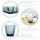 image 2 of Bormioli Rocco Diamond Water Glasses - 300ml - Blue  - Pack of 6 Clear