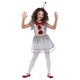 image 2 of Vintage Clown Girl Fancy Dress Costume Kids Medium - Age 7-9