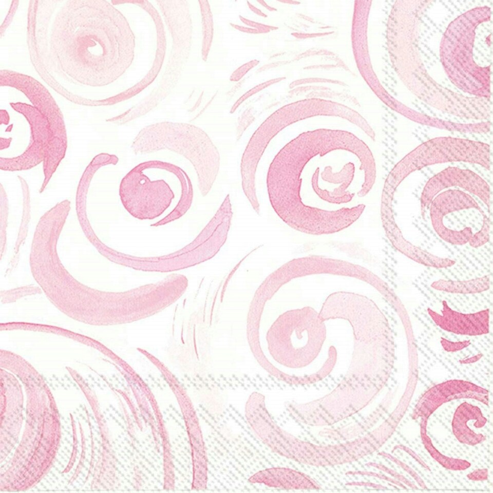image 1 of IHR Happy Circles Light Blue Cocktail Napkins 25cm 3ply 20 Pack