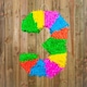 image 3 of Number 3 Standard Pinata 50cm