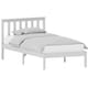 image 10 of Vida Designs Milan Single Wooden Bed, Low Foot, White & Gel Memory Foam Pocket Spring Mattress, Single