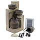 image 5 of Primrose Juno 4-Tier Cascading Bowls Solar Powered Water Feature & Lights 76cm