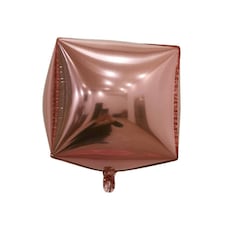 Realmax Cube 4D Balloon - Rose Gold - One Size