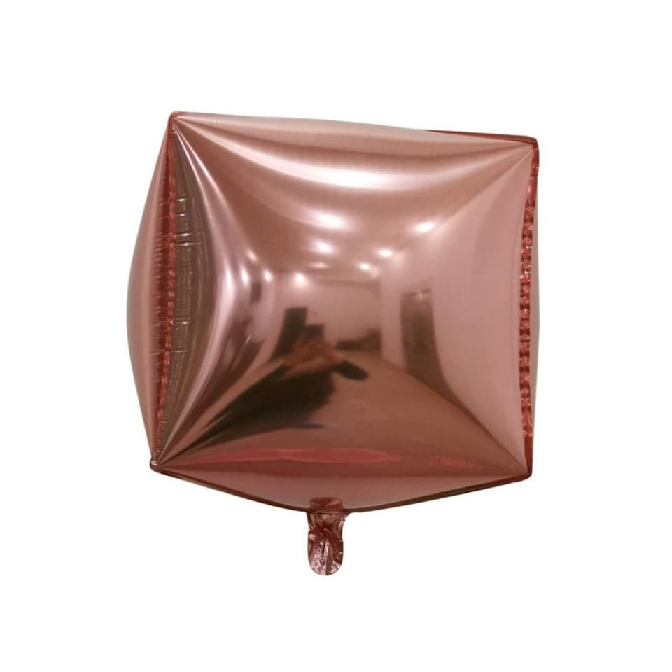 Realmax Cube 4D Balloon - Rose Gold - One Size