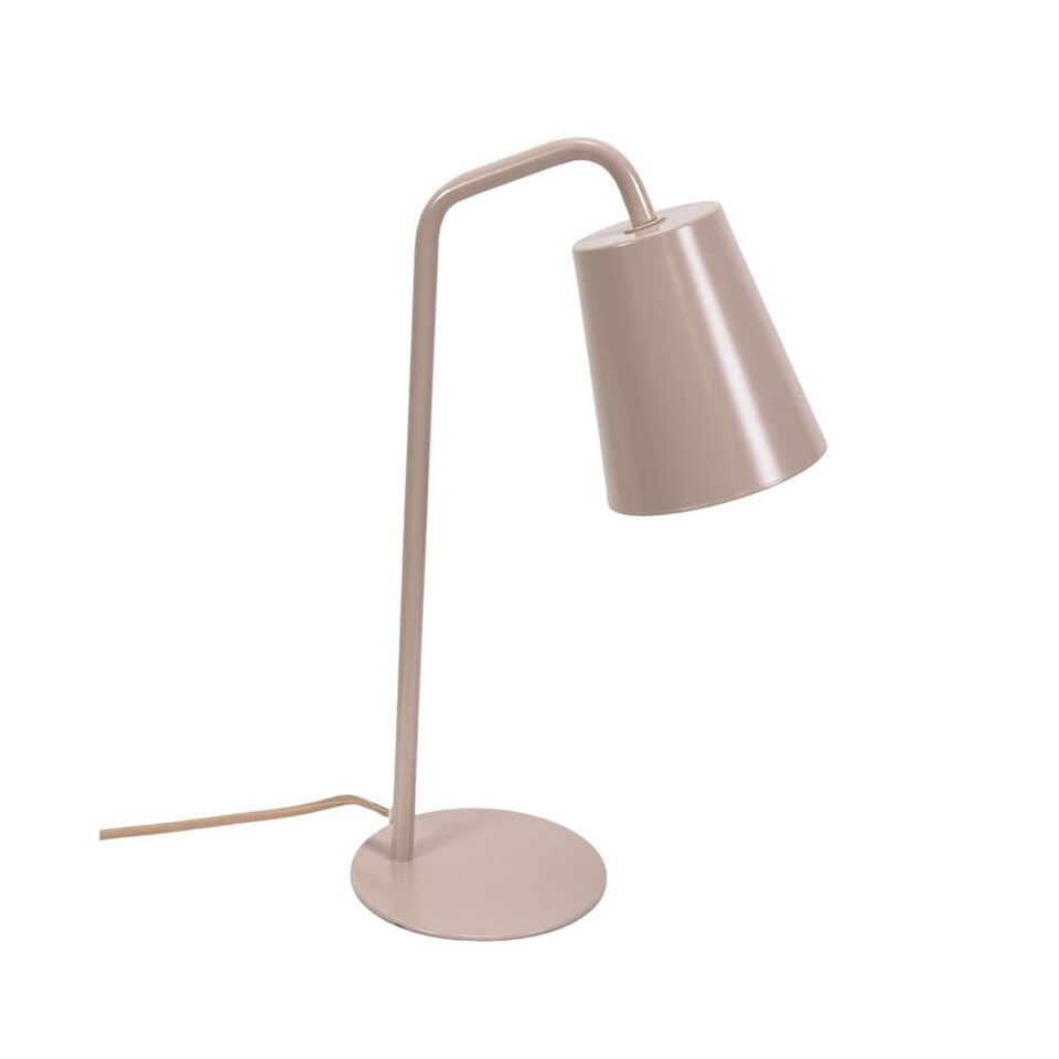 image 1 of ValueLights Bibi Stone Arched Stem Metal Classic Table Lamp | Grey