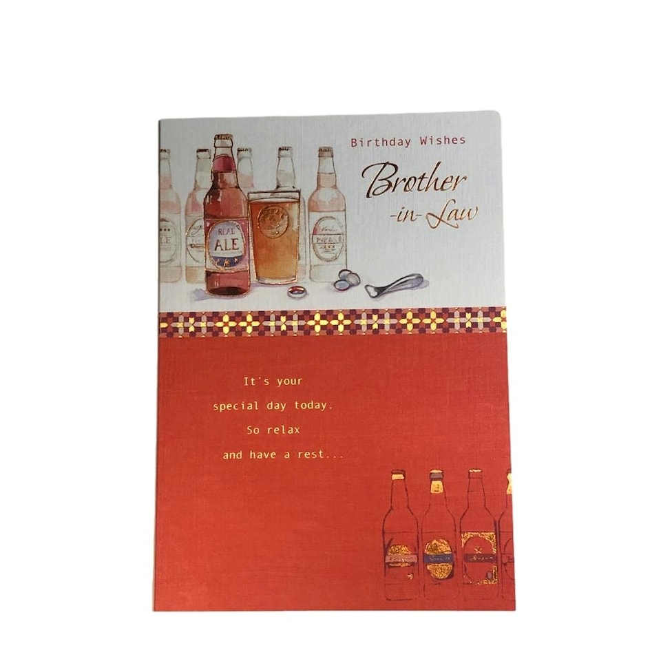 image 1 of Birthday Wishes Brother In Law Birthday Greetings Card
