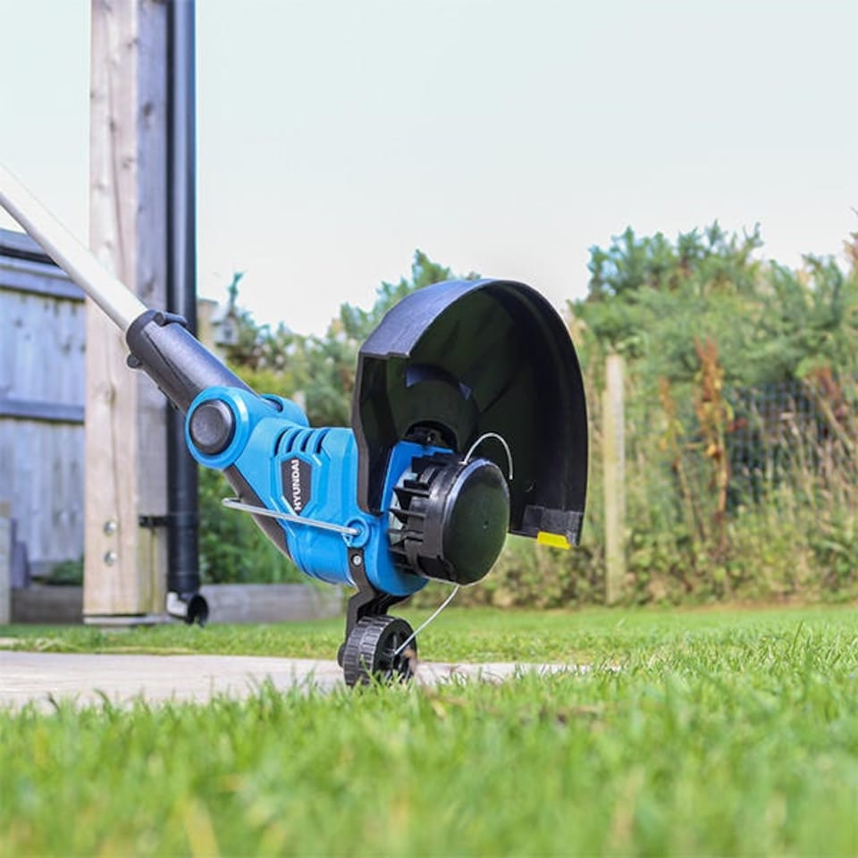 image 1 of Hyundai 600W 2-in-1 Electric Grass Trimmer and Lawn Edger 30cm | HYTR600E