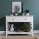 image 3 of Karlstad Console Hallway Table with 2 Drawers in White