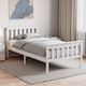 image 1 of Vida Designs Milan 3ft Single Bed Wood Frame, High Foot End, White, 90 x 190cm