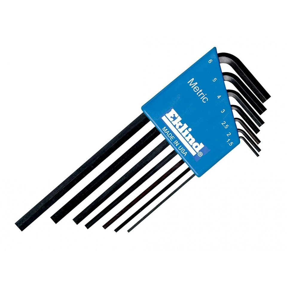 Eklind Rek10507 Metric Long Handle Hex L-key Set, 7 Piece - Multi Colour - One Size