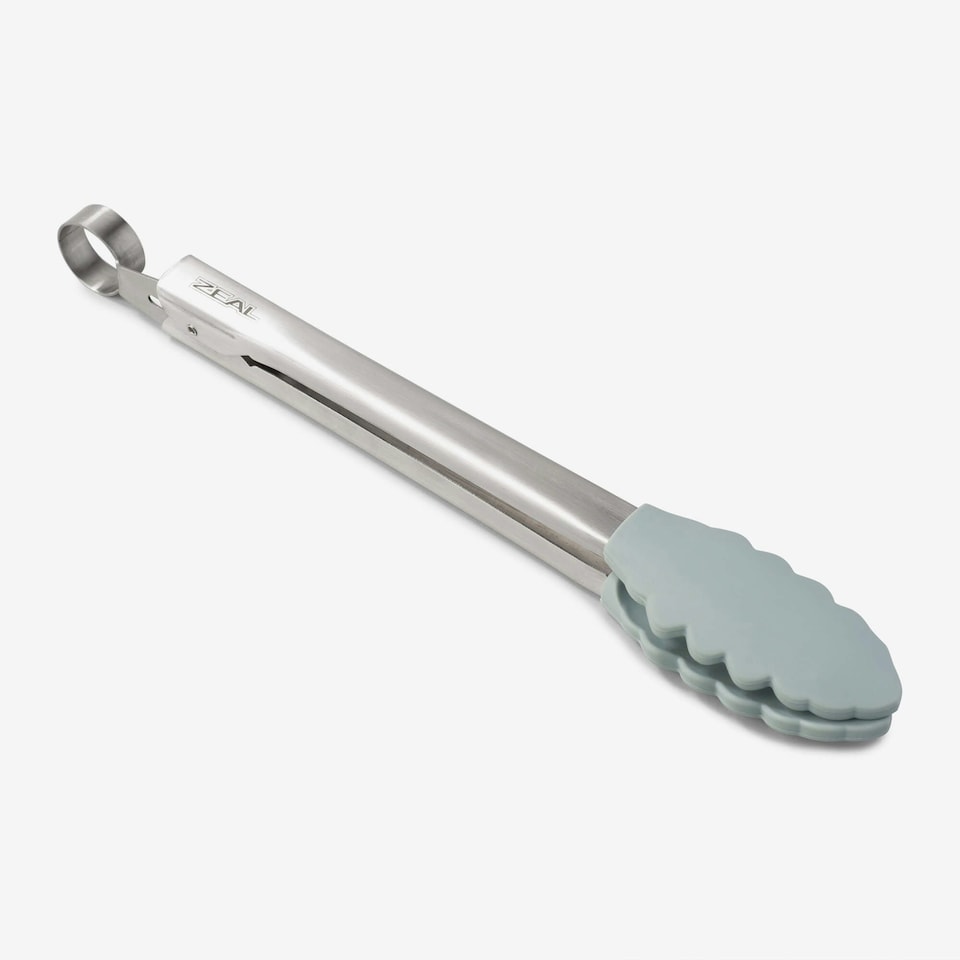 image 1 of Zeal Silicone Cooking Tongs, 25cm, Dark Grey