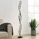 image 4 of Living and Home Double-helix LED Floor Lamp - 42W | Black