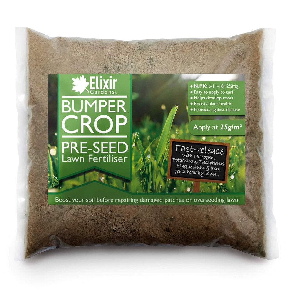 image 1 of Elixir Gardens Bumper Crop Lawn Pre-Seeder 6-11-18 bag x 10kg