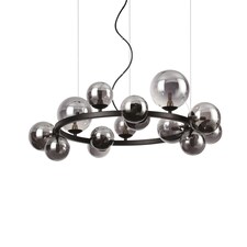 Perlage 14 Light Round Globe Pendant Ceiling Light Black