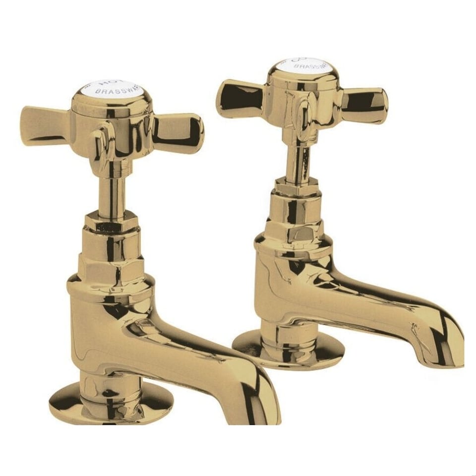 image 1 of Balterley Traditional Bathroom Crosshead Basin Pillar Taps