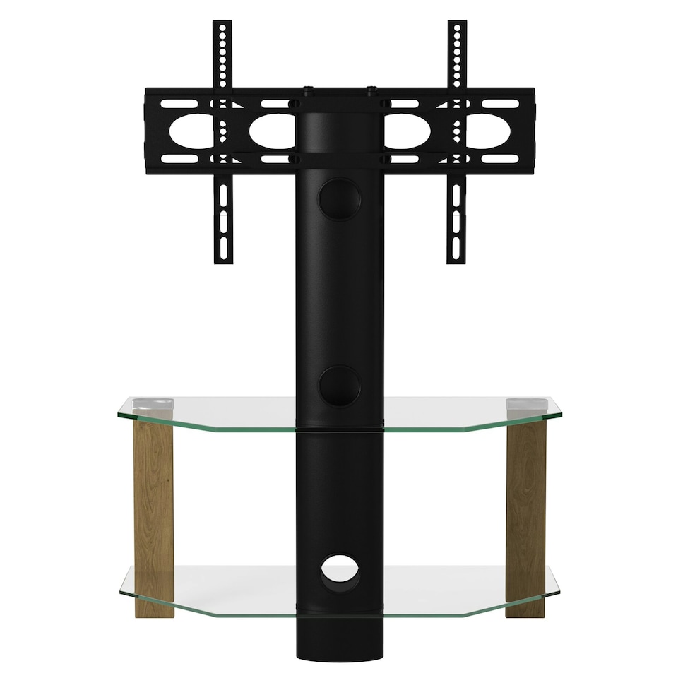 image 1 of Century cantilever TV-Stand in light oak | Brown | Light Oak | One Size | 53