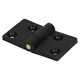 image 3 of Black Reinforced Nylon Plastic Hinge 38x67mm Italian Made Industrial Quality 4PK Black